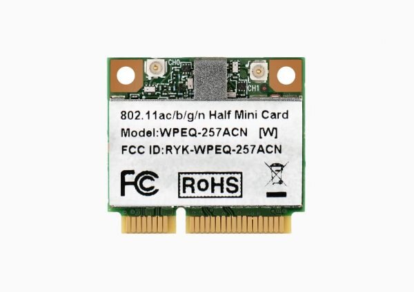 Sparklan - WPEQ-257ACN - 802.11ac/a/b/g/n Mini PCIe Modul (WiFi 5), Qualcomm QCA9882-BR4A, 2T2R