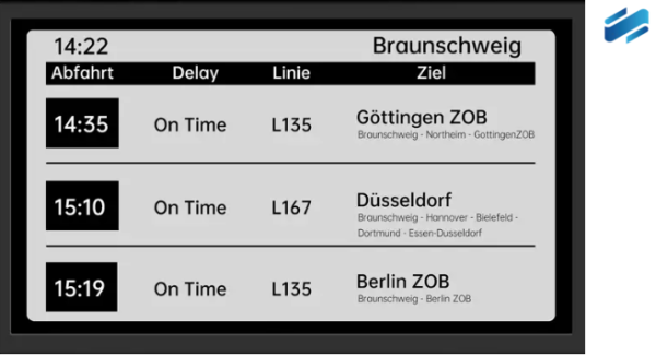 32-Zoll-Bushaltestellenschild / ATES312