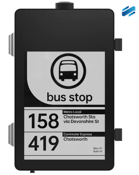 13,3-Zoll-Bushaltestellenschild / ATES133
