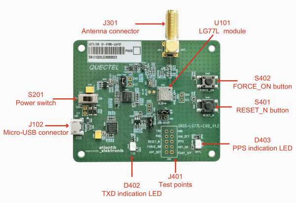 Quectel - LG77LICEK Multi-GNSS Modul LG77L