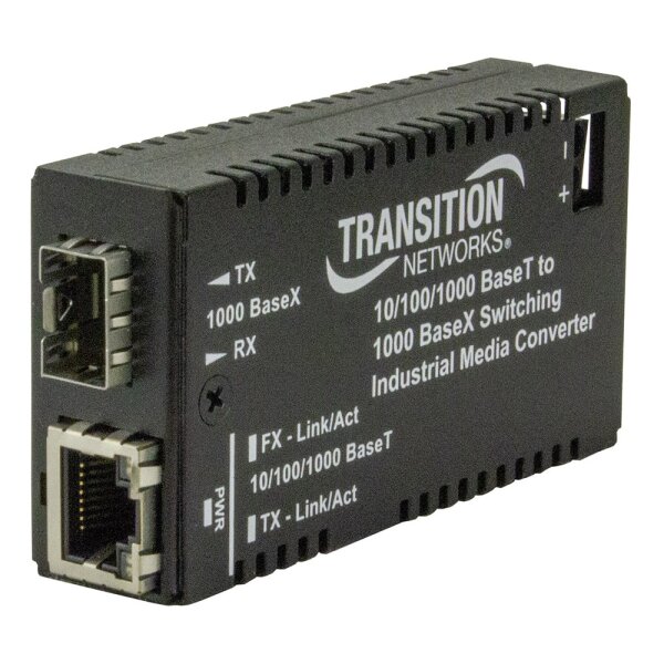Lantronix - M/GE-ISW-SX-01 - Mini Gigabit Ethernet Media Converter