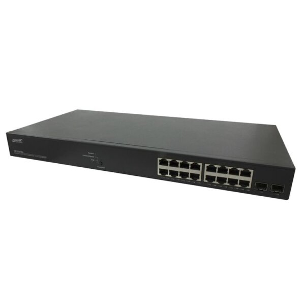 Lantronix - SM16TAT2SA-EU - Smart Managed Gigabit Ethernet PoE+ Switch