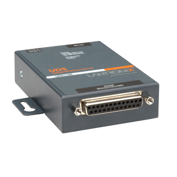 Lantronix - UD1100002-01 (UDS1100) - SINGLE PORT 10/100 DEVICE SERVER MIT INTERNATIONALEN POWER SUPPLY UND ADAPTER